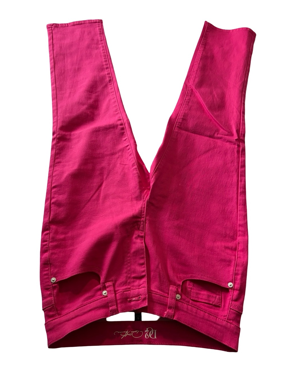 DG2 by Diane Gilman Straight-Leg Jeans in Hot Pink